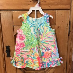 Lilly Pulitzer Lovers Coral Baby Dress Shift 18-24